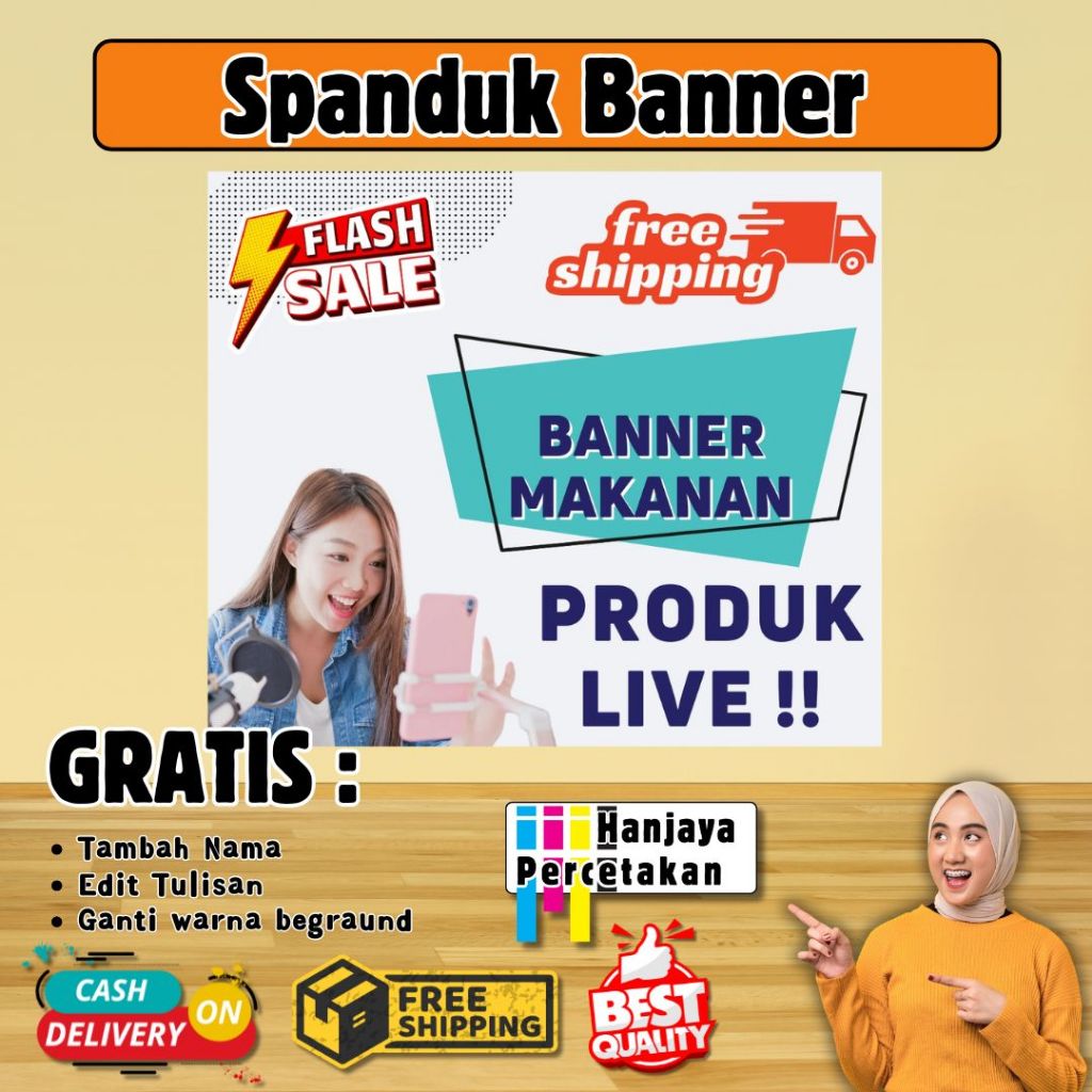 SPANDUK BANNER JUALAN MAKANAN | SPANDUK BANNER JUALAN MAKANAN KEKINIAN