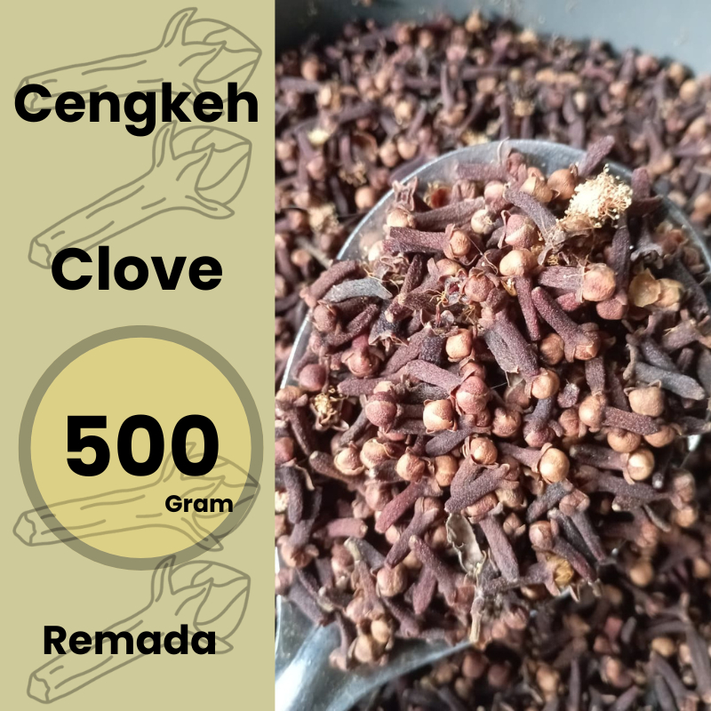 Cengkeh Clove 500 gram Kering Jawa Bumbu Rempah Herbal Spices Kebumen Purworejo