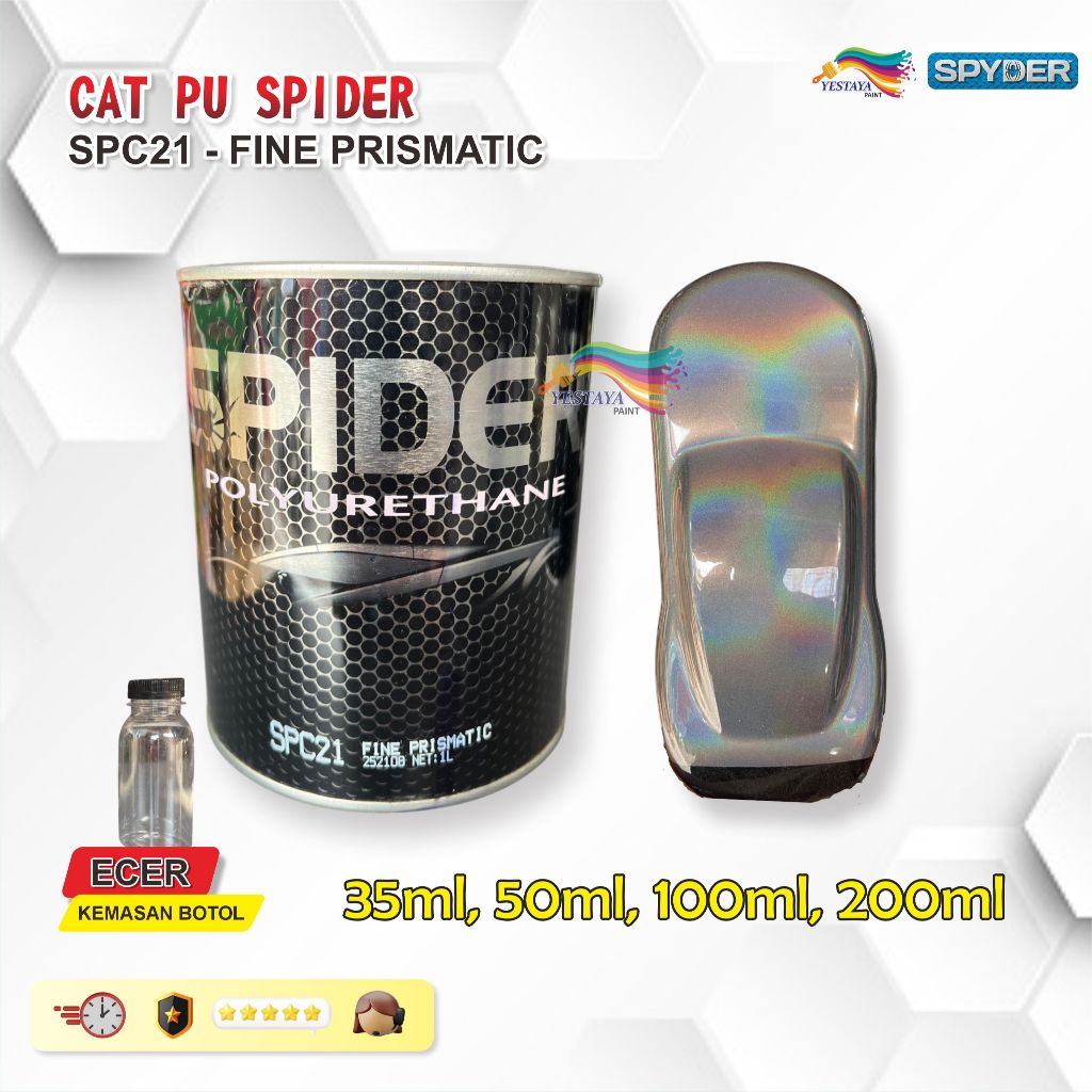 CAT HOLOGRAM SPIDER PU FINE PRISMATIC SPC21 ECER