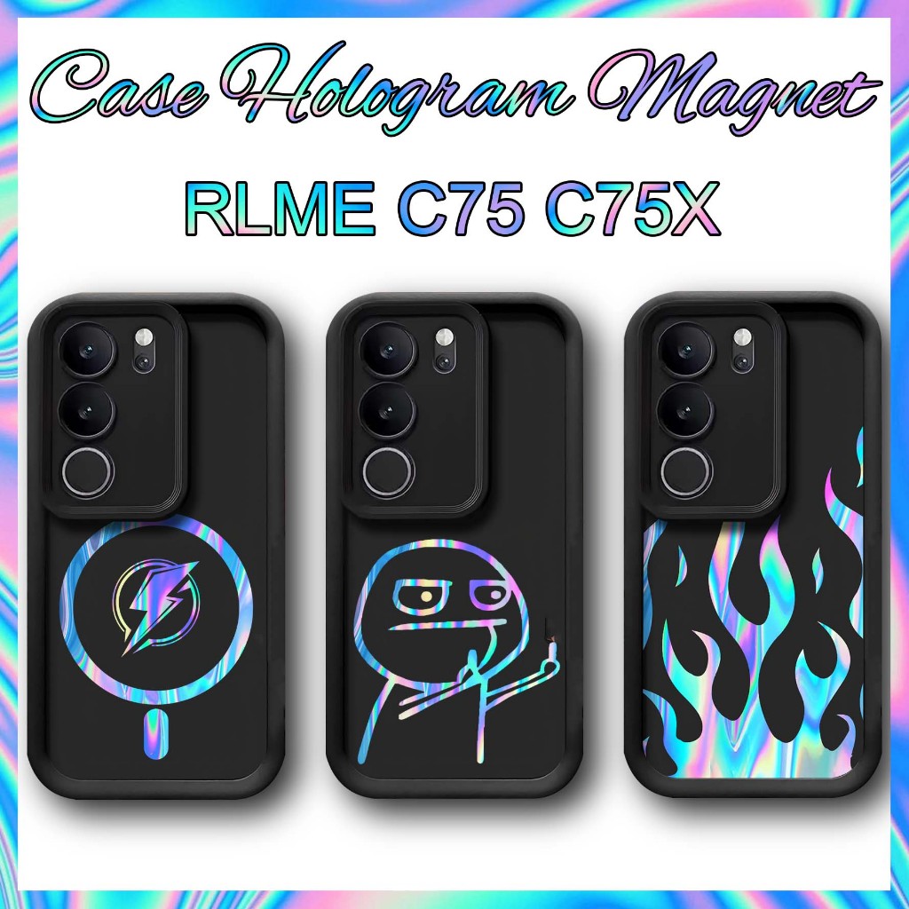 Case Hologram Realme C75 C75x - Casing Realme C75 C75x - Softcase Realme C75 C75x - Slicon Realme C7