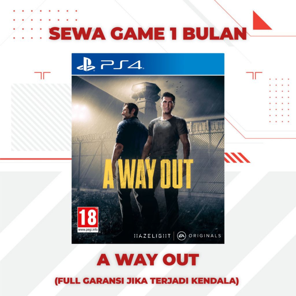A WAY OUT PS4 | Game PS4 A WAY OUT (1 bulan)