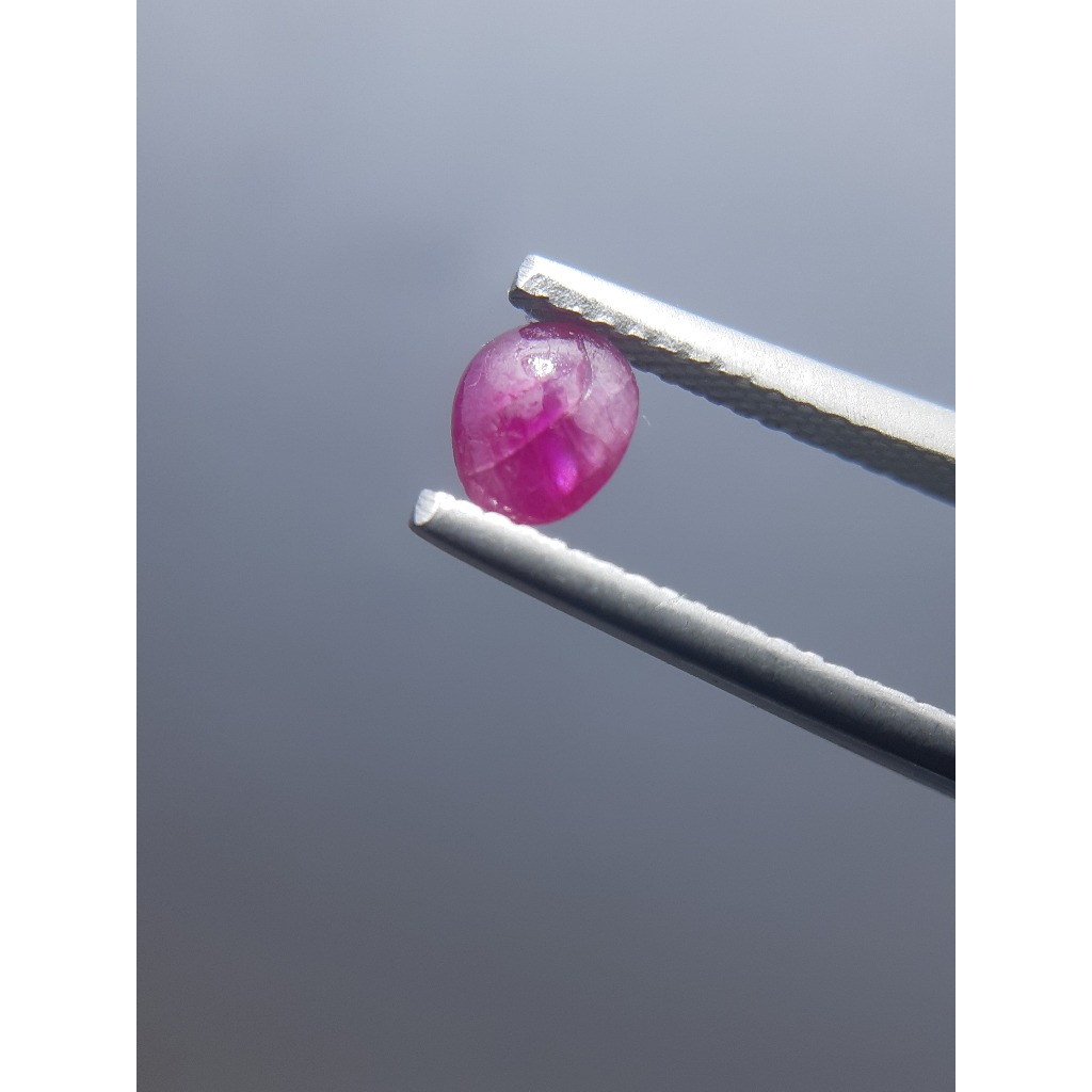 Loose stone cabochon ruby burma mirah kristal belang windusara star lawasan