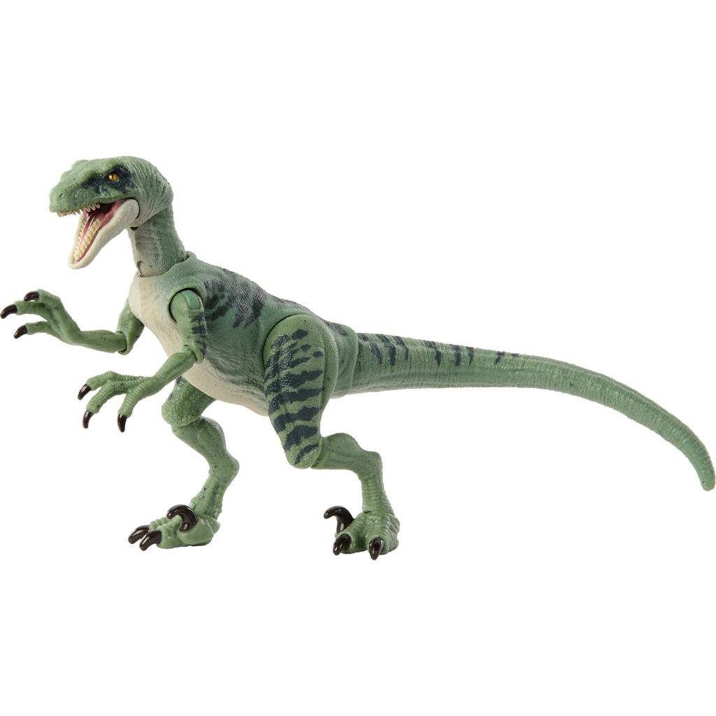 TERLENGKAP MATTEL JURASSIC WORLD HAMMOND COLLECTION DINOSAUR TOY, VELOCIRAPTOR DELTA ACTION FIGURE