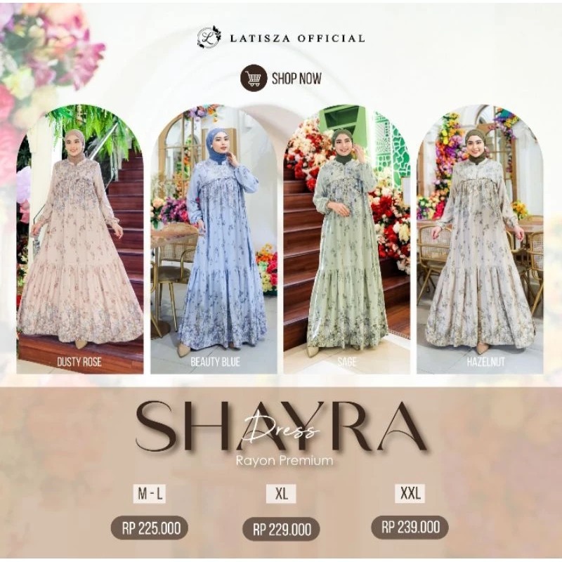 LATISZA GAMIS RAYON TERBARU - SHAYRA DRESS