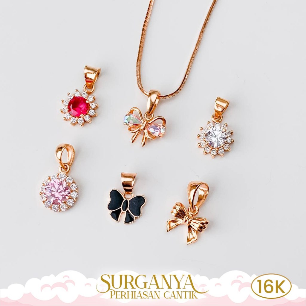 Macan Gold Liontin Emas Kadar 16K Model Pita - Yellow Gold Pendant