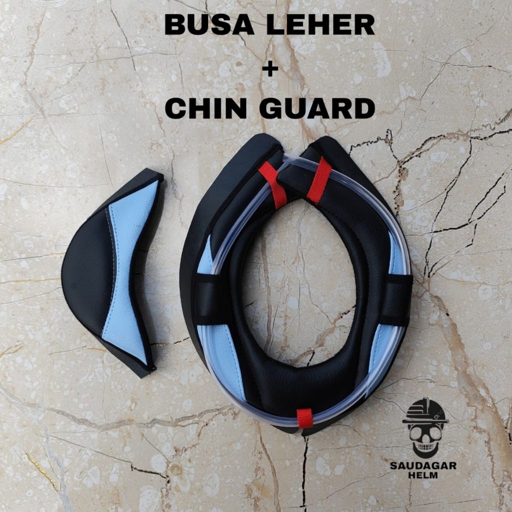 BUSA LEHER ALA AGV set CHIN GUARD
