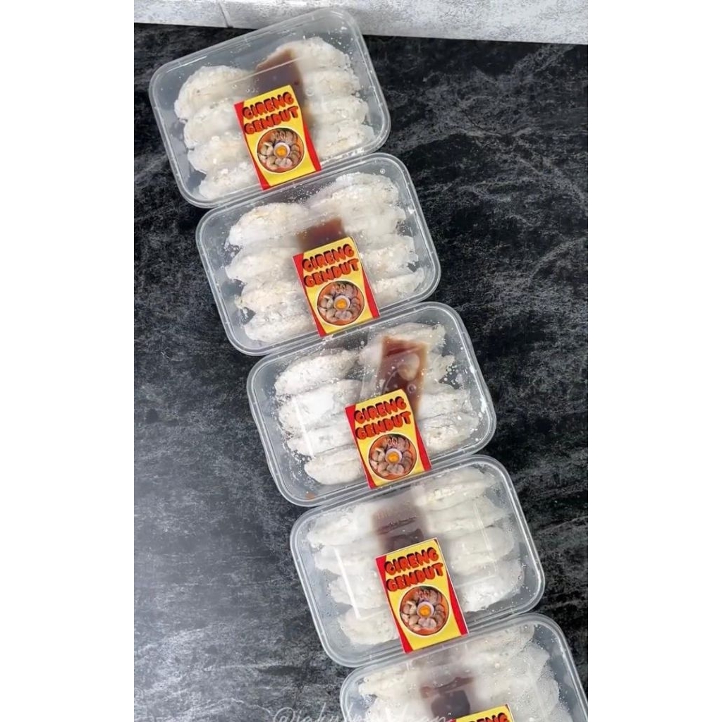 

CIRENG GENDUT isi 8 Biji / CIRENG GENDUT KUAH KEJU isi 4 Biji+Kuah FROZEN