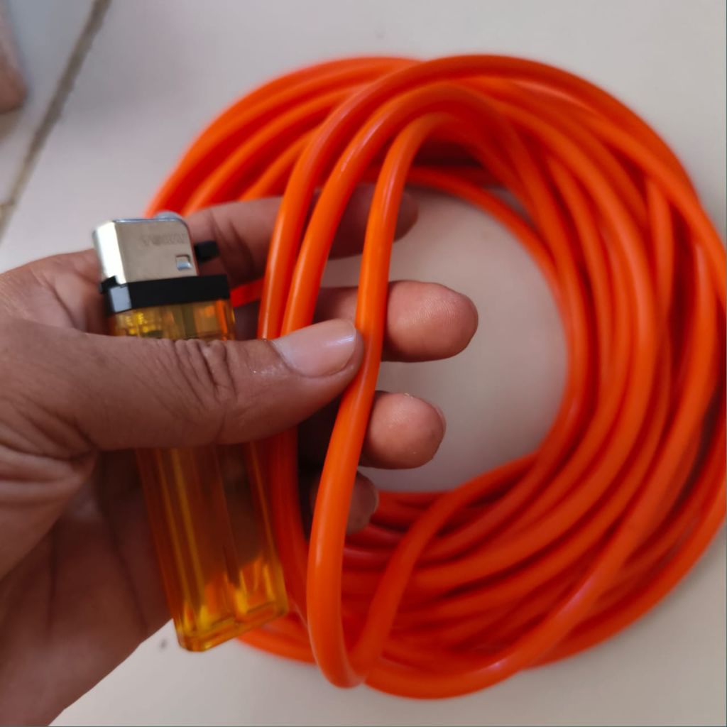 Karet Ketapel 6mm 2060 Slingshot Ikan Warna Oranye Sesuai Foto dan Video