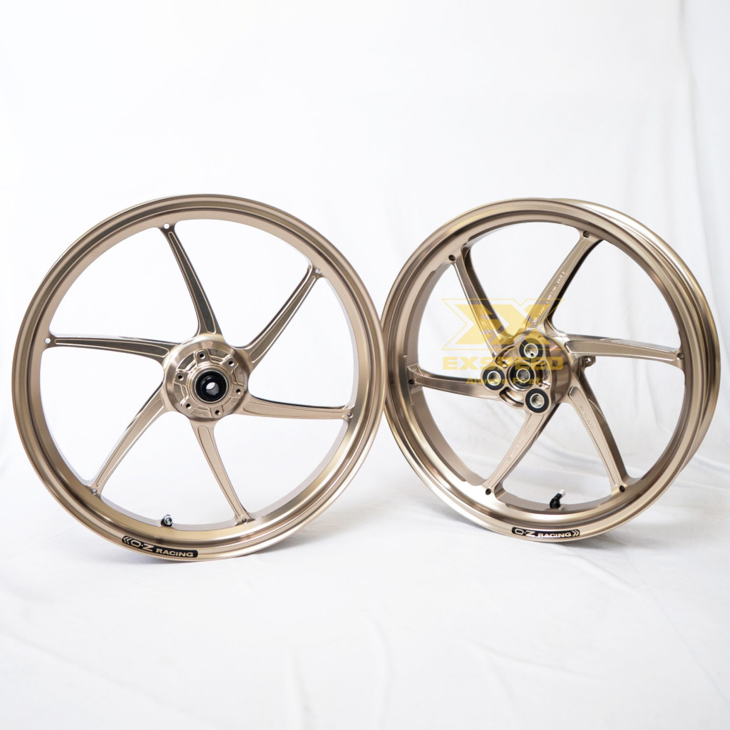 VELG OZ RACING PIEGA NSF250 TITANIUM BLACK BLUE RED GOLD (NINJA RR/R/CBR250/R25)