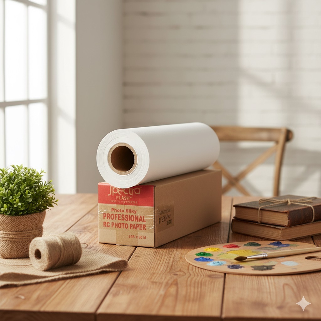 PAPER FOTO / KERTAS FOTO PLOTTER ROLL SPECTRA 24INCH 260 GRM SILKY