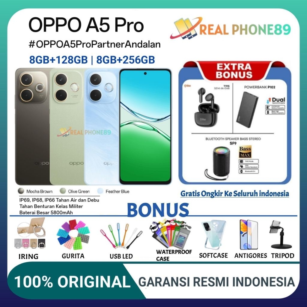 OPPO A5PRO 4G NFC 8GB + 128GB | 8GB + 256GB GARANSI OPPO INDONESIA