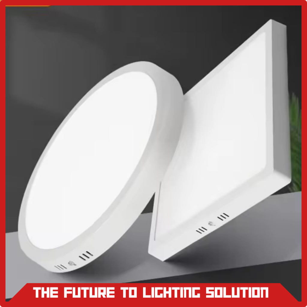 Lampu Downlight LED Panel 6W 12W 18W 24W Watt Bulat Kotak Outbow Tempel Plafon Cor Cahaya Putih & Ku