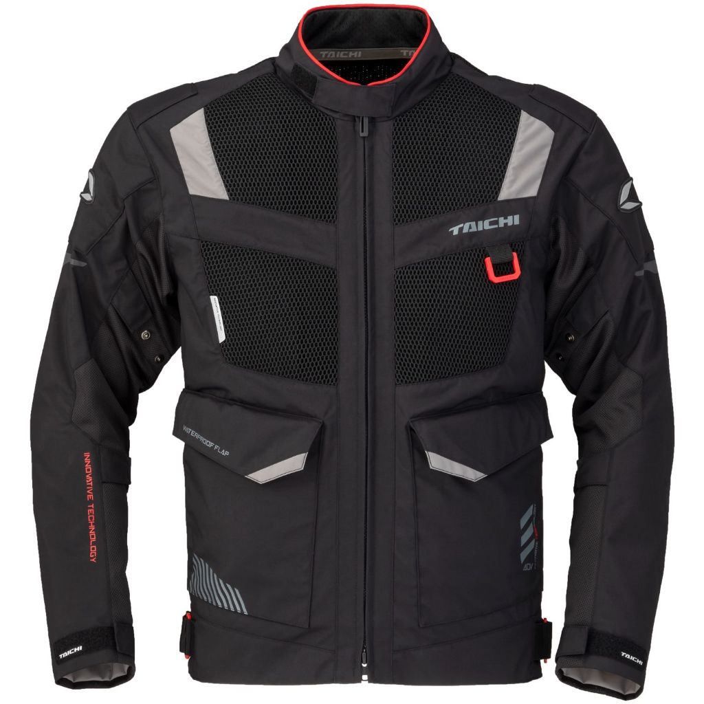 RS Taichi Jaket Motor RSJ340 Kompass Air Jacket - Black/Gray