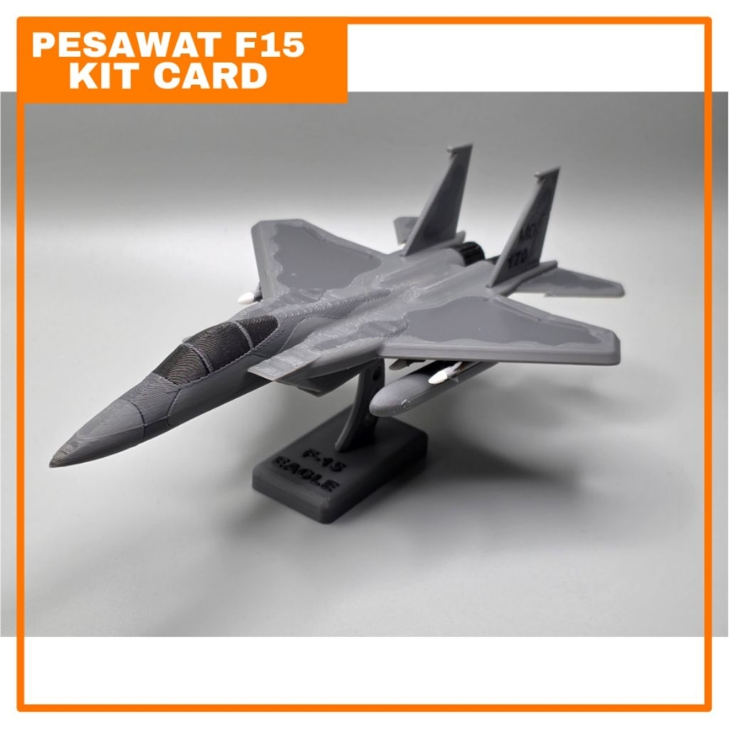 Model Kit Miniatur Pesawat Tempur F15 Mainan Rakit Mandiri
