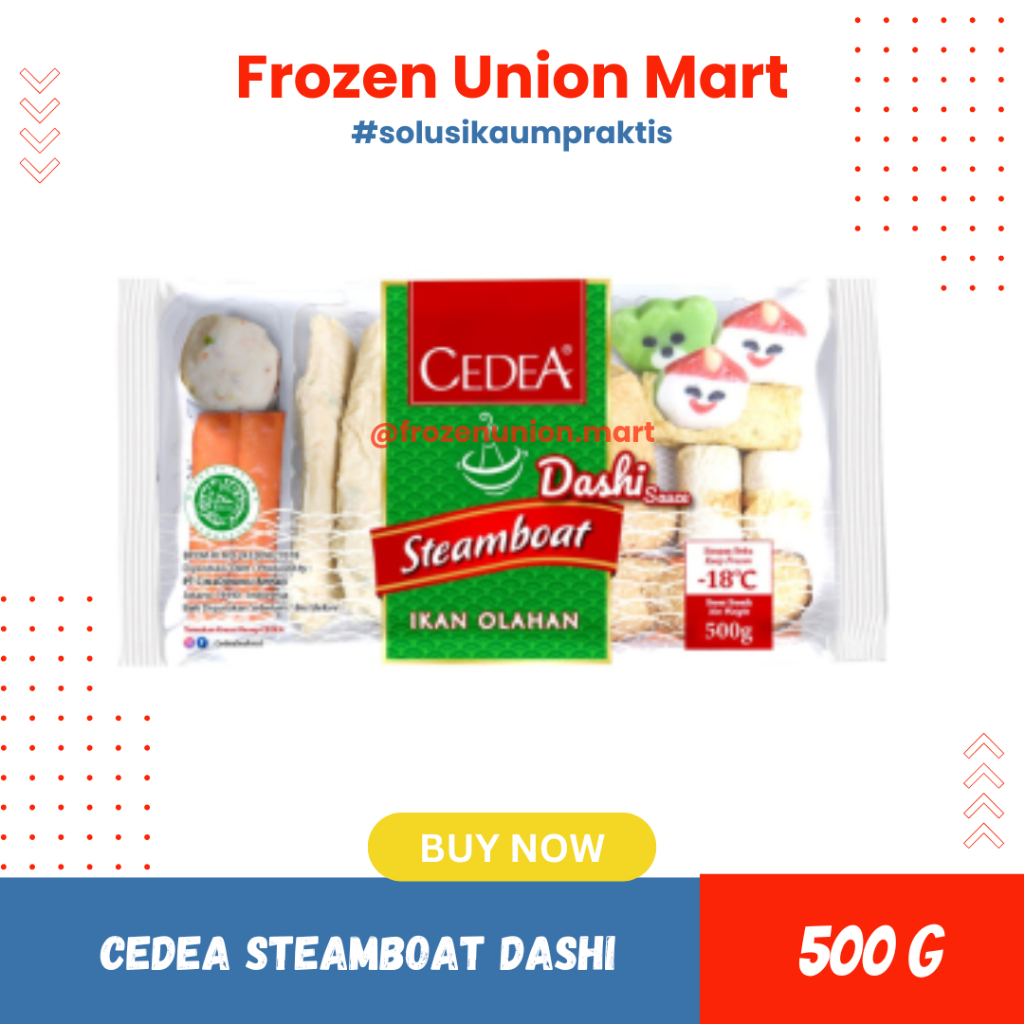 Cedea Steamboat Dashi Mix Seafood Frozen 500gr | Baso mix Seafood