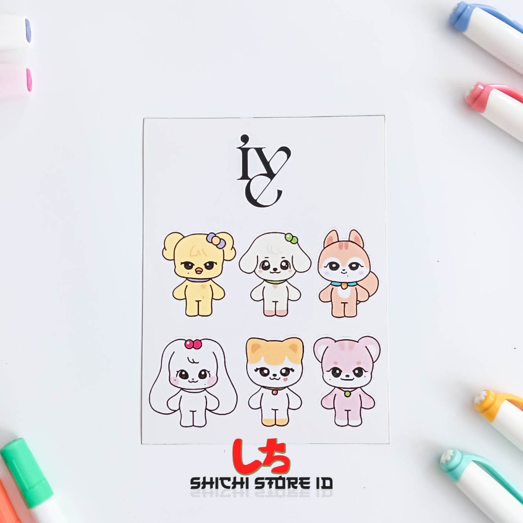 Stiker IVE/Stiker Kpop IVE/ IVE stiker/ Stiker Karakter IVE