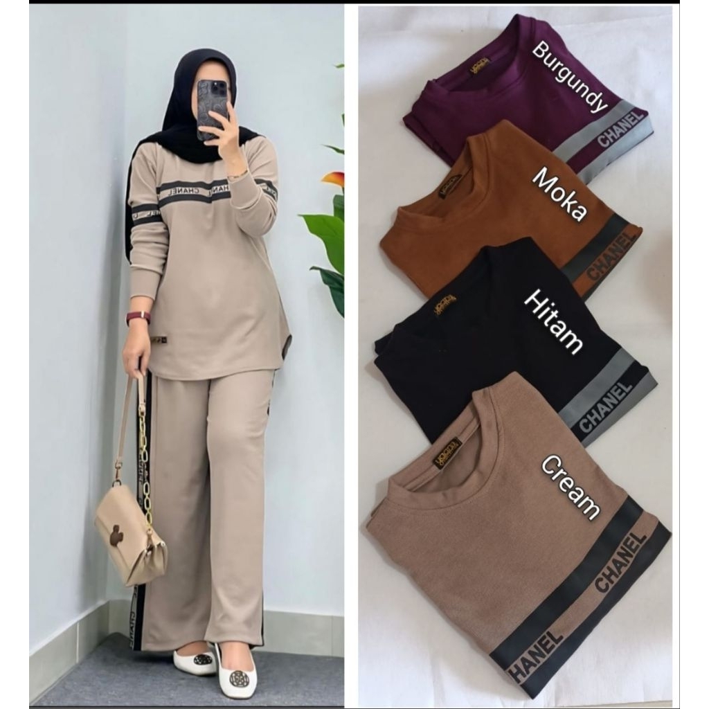 setcel kaos knit/setcel kombed/setcel spandek/setcel terbaru/setcel kekinian