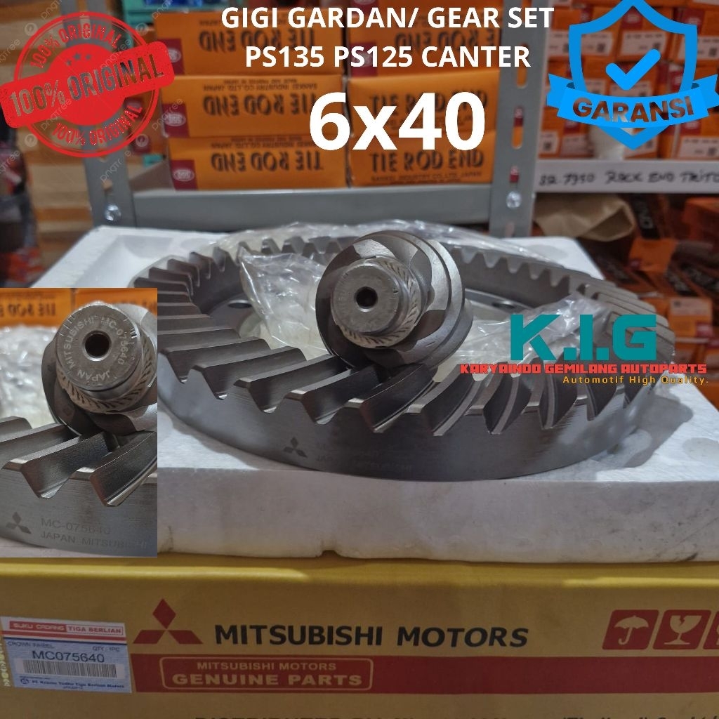 GEAR SET GIGI GARDAN PS PS125 PS135 RAGASA CANTER 6X40MC075640 ORIGINAL
