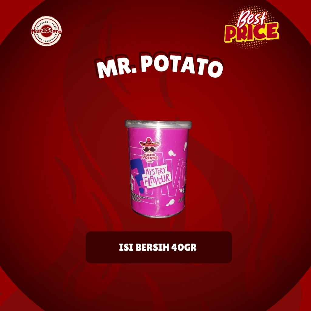 

Mister Potato Mystery Flavour 40gr kripik kentang renyah