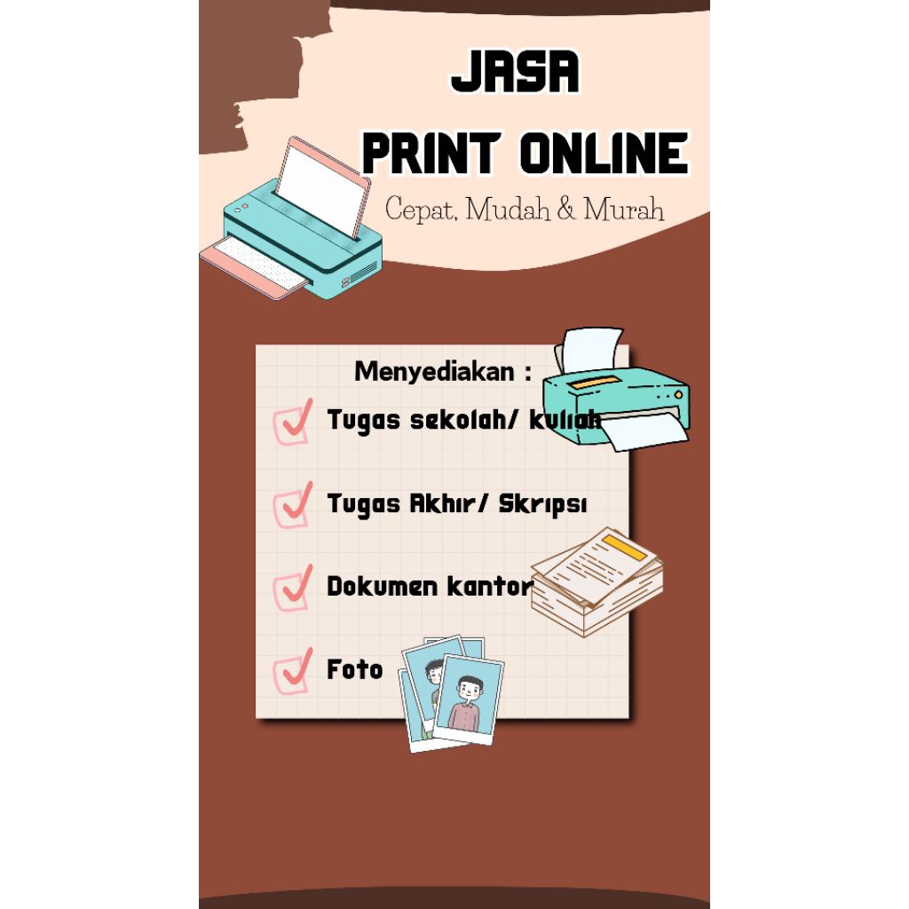 Print tugas sekolah/kuliah