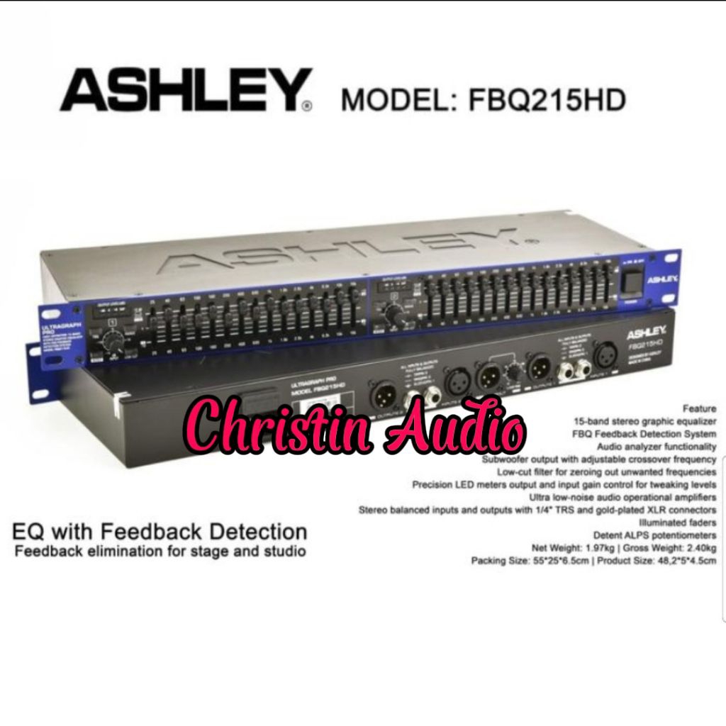 Equalizer Audio Ashley FBQ215HD / FBQ 215 HD + Subwoofer Original