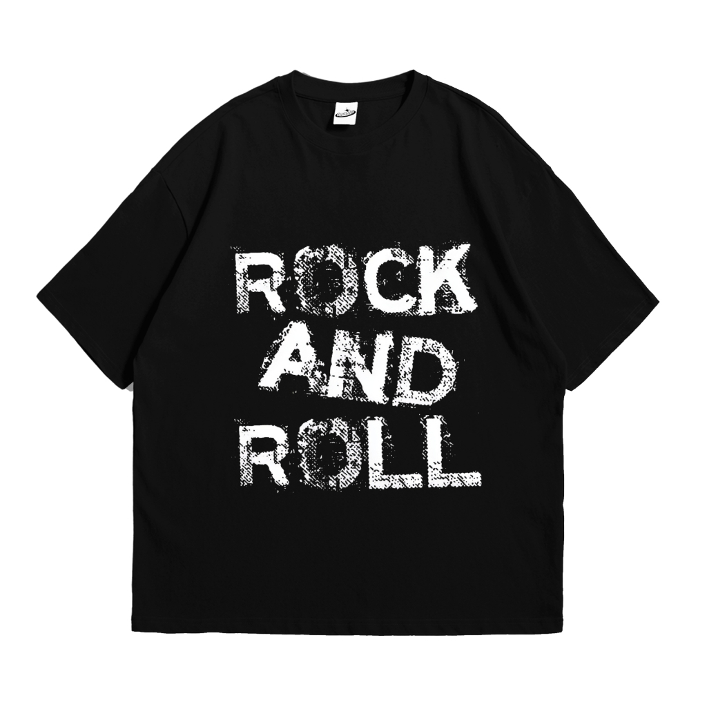 Nouths Tshirt  Rock And Roll Tulisan Cotton Combed 24s Unisex