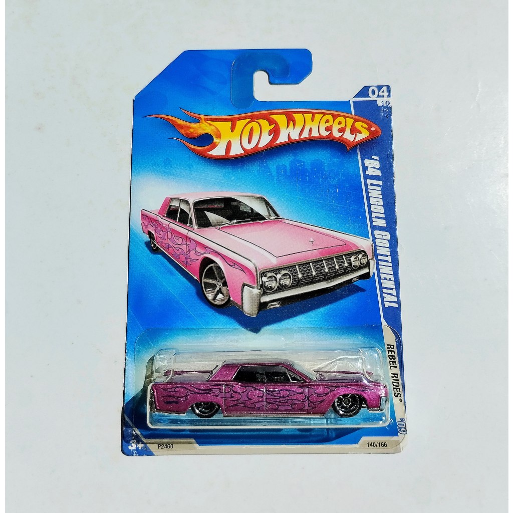Hotwheels 64 Lincoln Continental Pink Diecast