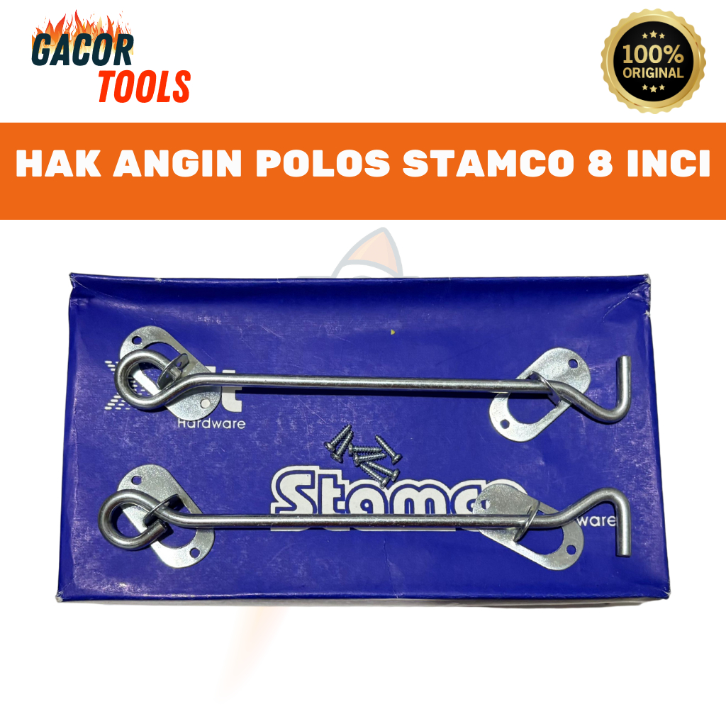 STAMCO Hak Angin Jendela 8" / Penahan Jendela Kait Jendela Rumah Stainless Tebal 20 cm