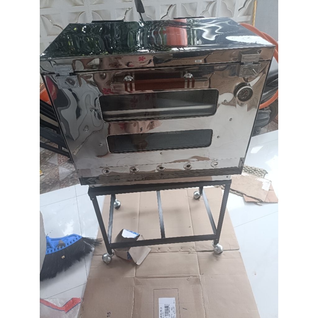 Oven Gas Bahan stainless ukuran 60x40,Paket komplit,Oven Gas Lengkap, Oven Gas Untuk Kue, Oven Gas P