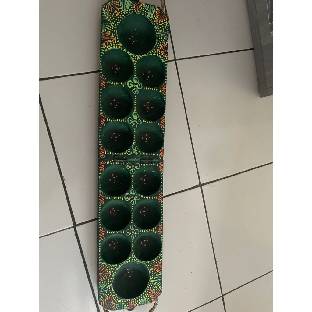 

Congklak kayu modern mainan anak-anak mainan jadul