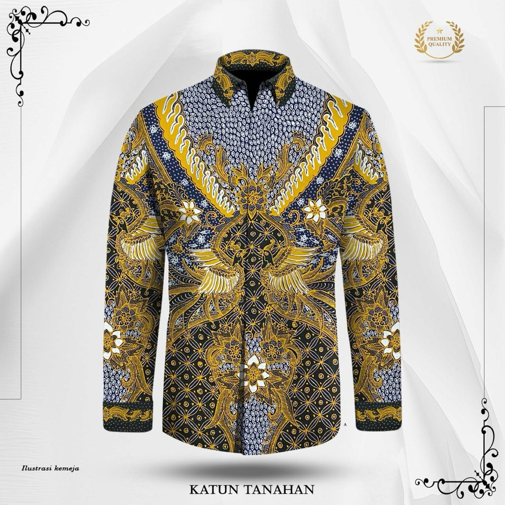 BATIK TULIS KATUN TANAHAN PREMIUM POLA KEMEJA-A8N3K8