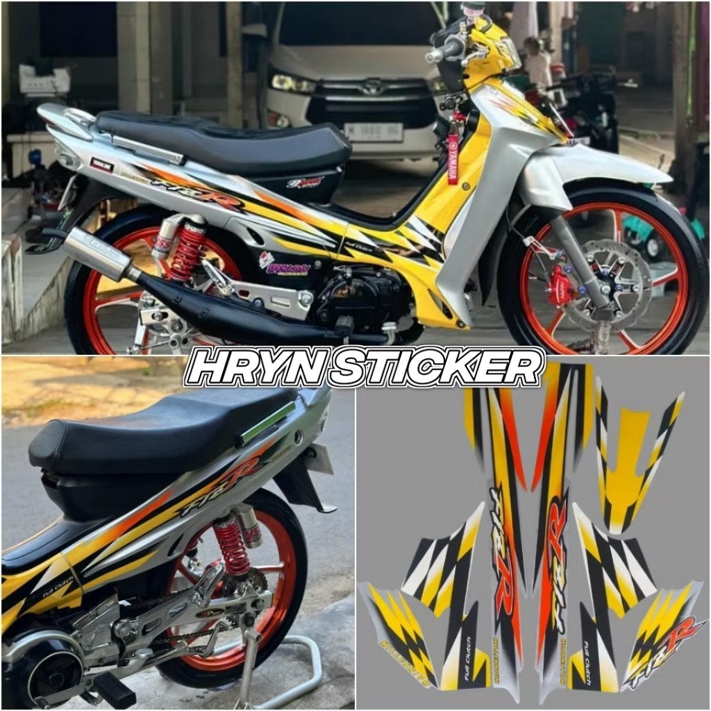 striping fizr kuning merah oren biru - striping fizr premium terlaris - striping bodi fizr