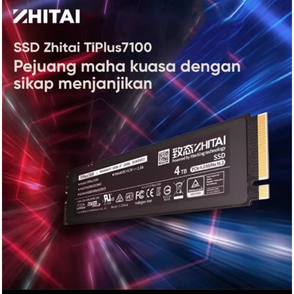 SSD Zhitai TiPlus7100 gen4 nvme 1TB up to 7000mbs