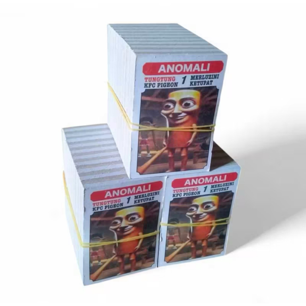 1 IKAT ISI 320 LEMBAR KARTU KWARTET ANOMALI / KARTU TEPUK MOTIF NARUTO