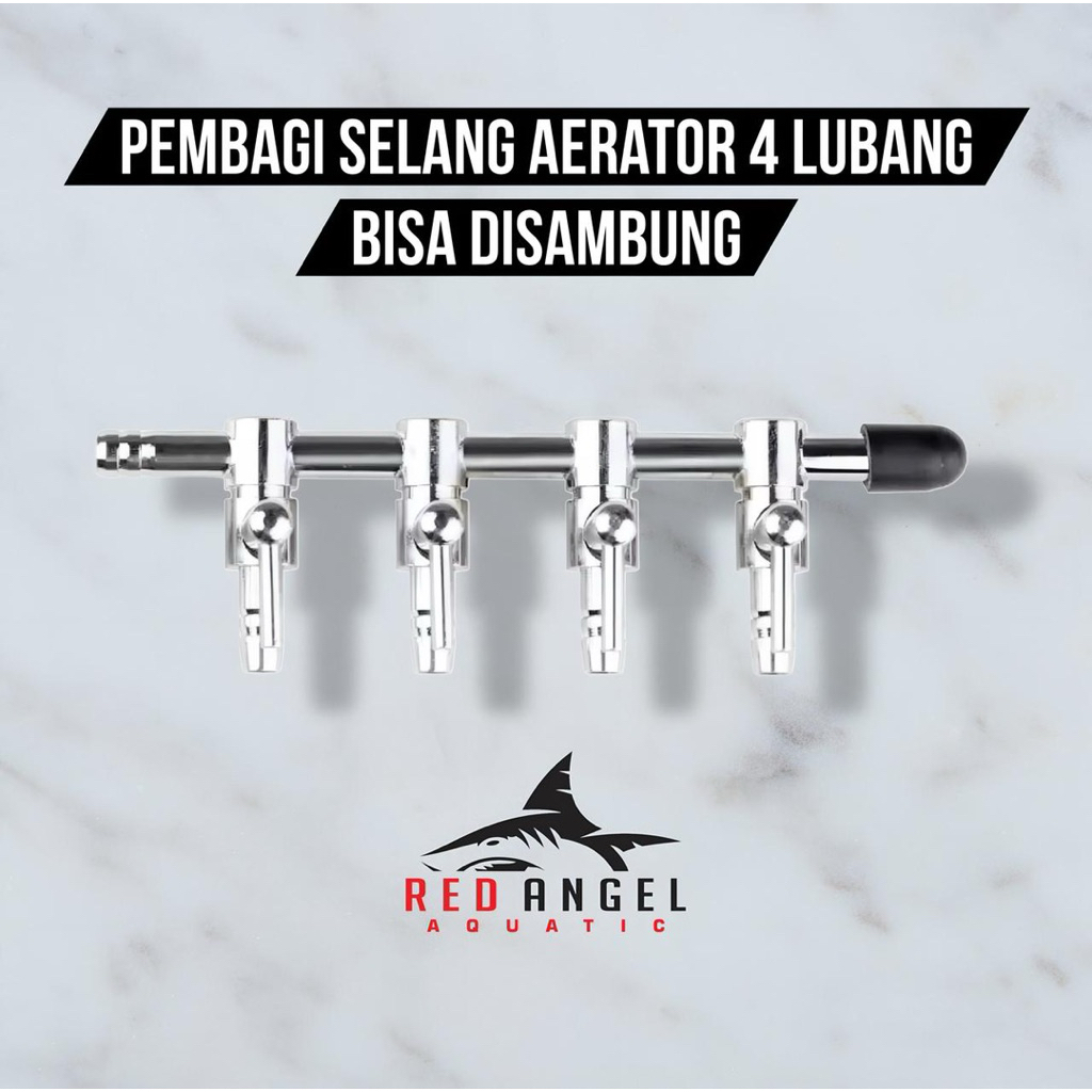 kran pembagi selang aerator 4 cabang bisa disambung