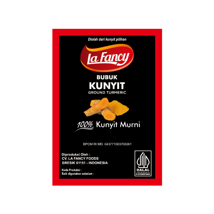 

La Fancy Foods Kunyit Bubuk 100% Murni 10g - Renteng