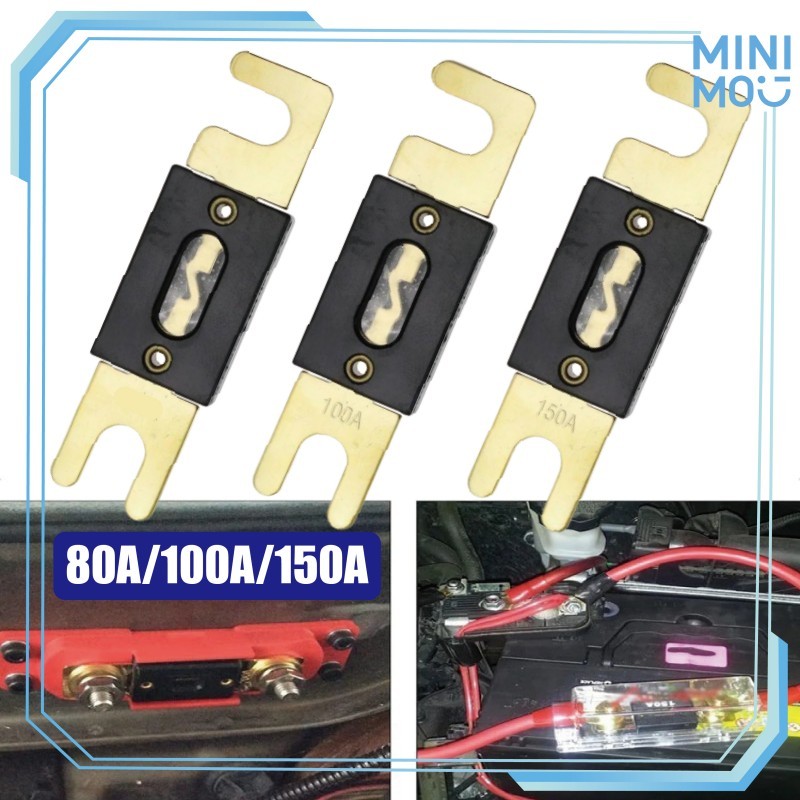 Sekering Sikring Fuse 80A/100A/150A Otomotif ANL untuk Sirkuit Mobil dan Modifikasi Audio Mobil deng