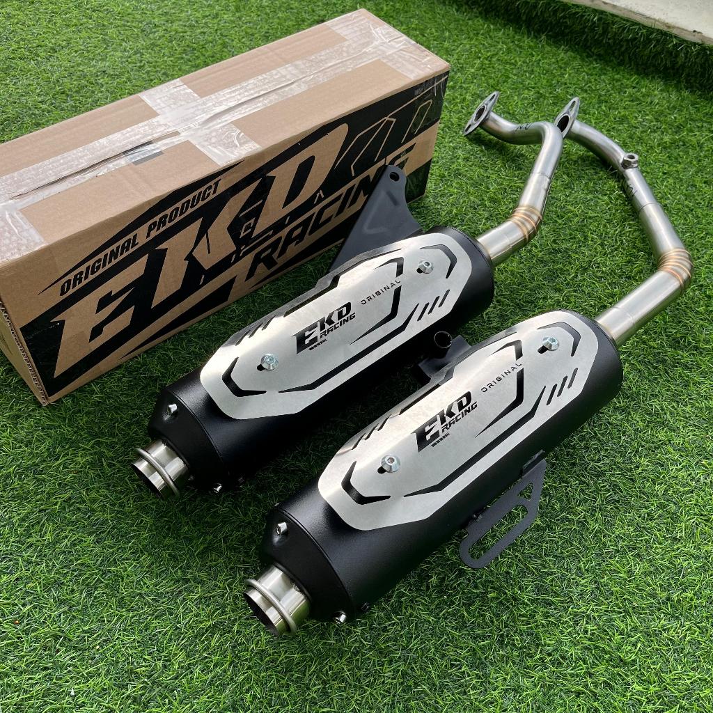 Knalpot Original EKD Racing sarfull sarteng stainless untuk motor vario beat scoppy namx aerox stylo