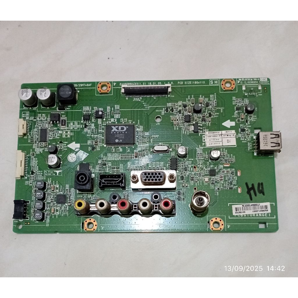 MB MOBO MAINBOARD MODULE MESIN TV LG 29MT48AP (MB LG29)
