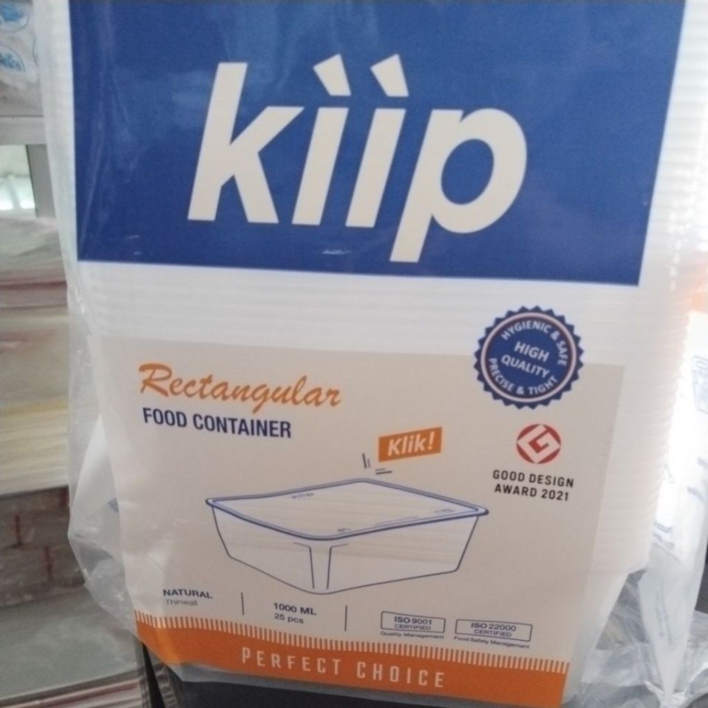 thinwall KIIP Rectangular 1000ml natural set
