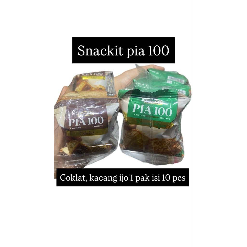 

snackit pia 100 1 pak isi 10 pcs kacang ijo dan coklat