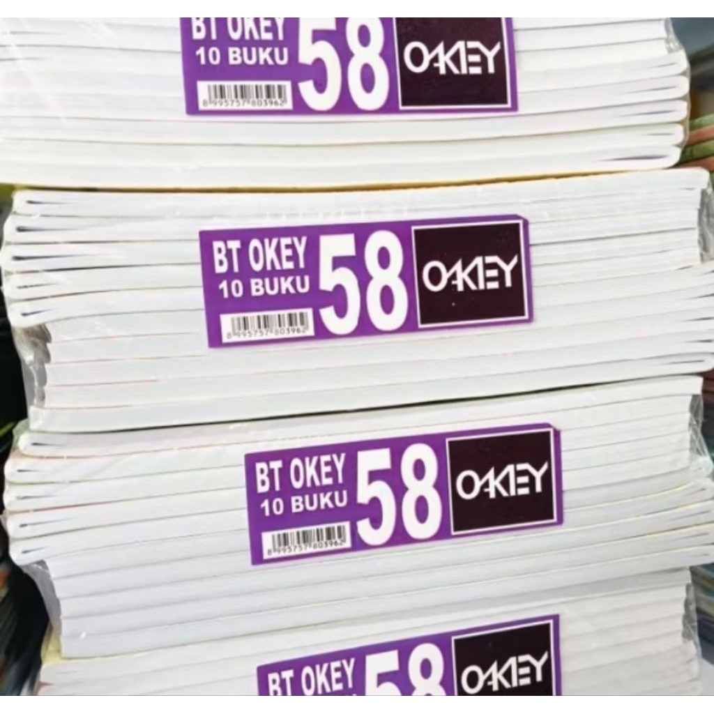 Buku Tulis Okey 58 Lembar Isi 10 Buku