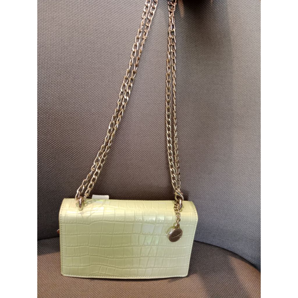 tas selempang import warna hijau