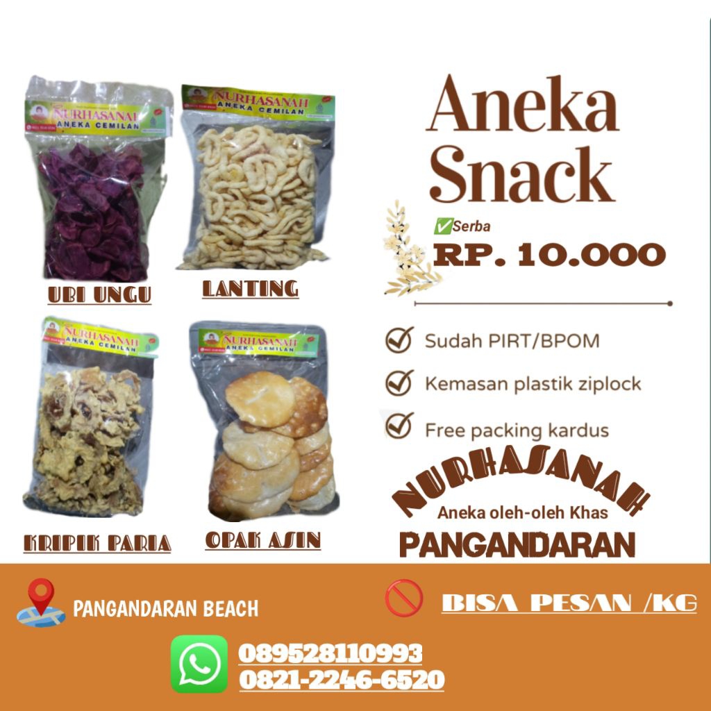 Snack oleh-oleh Khas Pangandaran