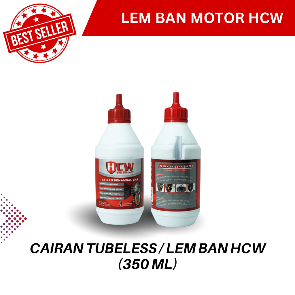 CAIRAN TUBELESS / LEM BAN MOTOR HCW 350 ML