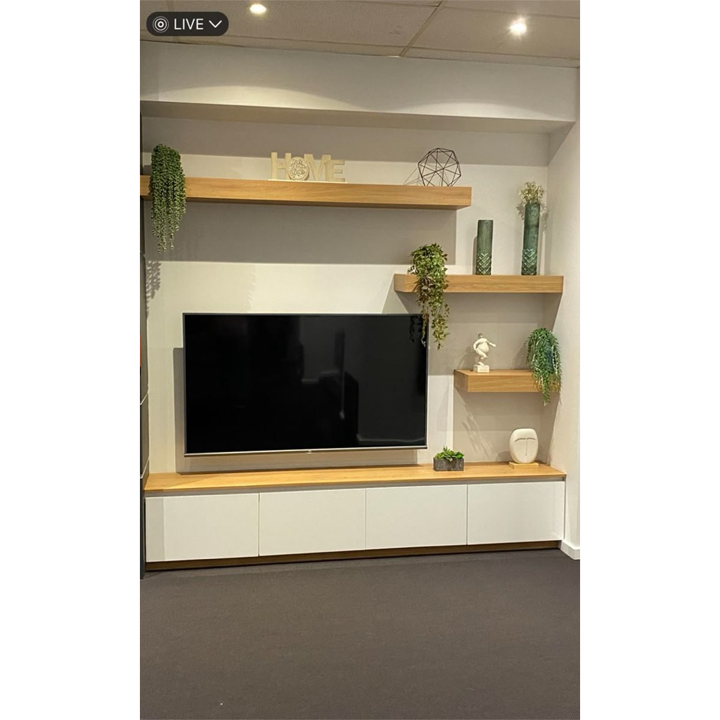 Kabinet TV gantung / Gradenza / Meja TV gantung / Lemari TV / Buffet TV / Lemari penyimpanan / Lemar