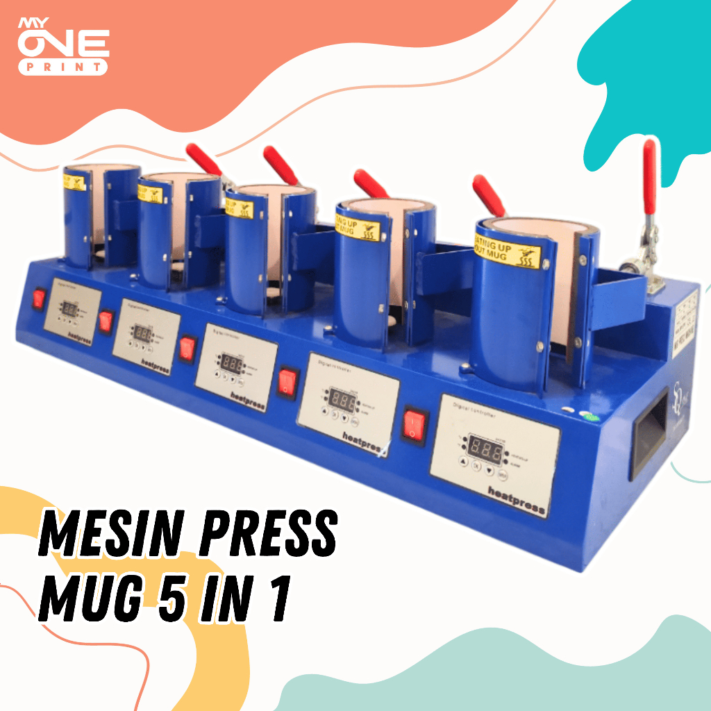 MESIN PRESS MUG 5 IN 1 SQ ONE ll MESIN PRESS MUG CUSTOM