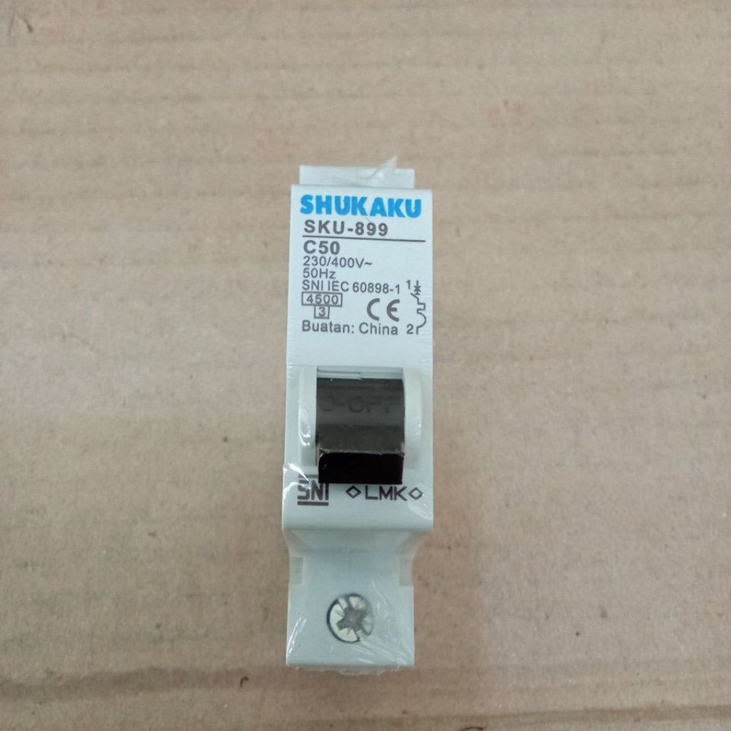 Shukaku MCB 1Phase 50A Hitam MCB Shukaku SNI