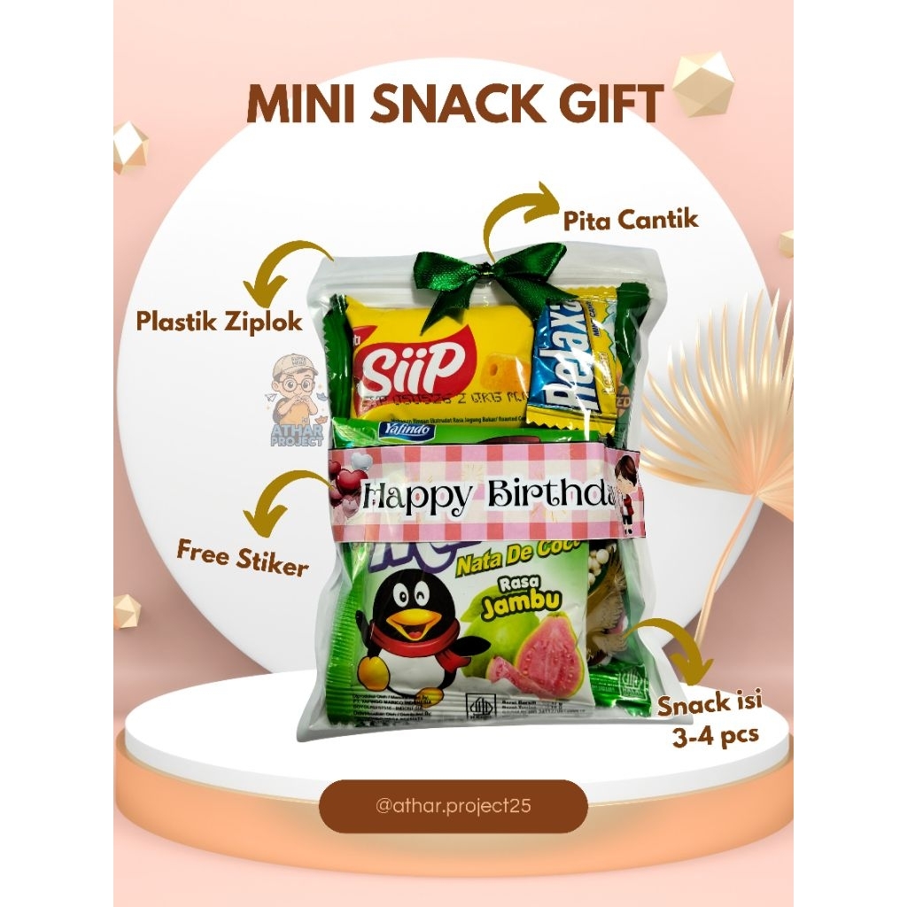 Snack Ultah / Snack Graduation / Snack lucu / Snack murah / Mini Hampers Snack Gift | Snack Pack Ula