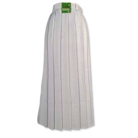 ROK PANJANG PUTIH MODEL REMPEL/PLISKET BAWAHAN ANAK PEREMPUAN SERAGAM SEKOLAH SMP MURAH MERIAH